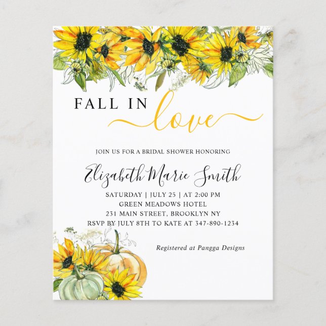 Fall i Kärlek Solrospumpkin Möhippa (Framsida)