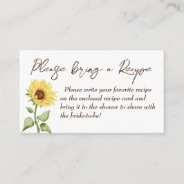 Fall i kärlek solrosrecept på möhippa tilläggskort