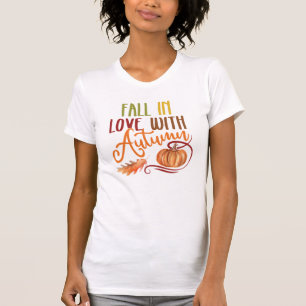 Fall i Kärlek Tee, Mysiga höstsäsongsgåva för Perf T Shirt