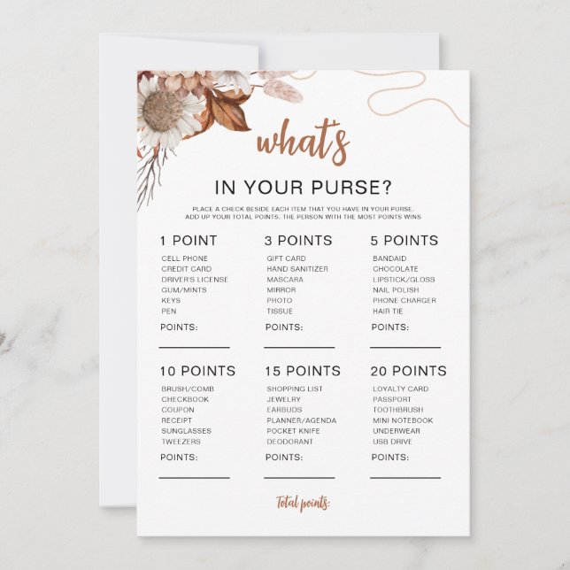 Fall i kärlek | Vad finns i din Möhippa? Inbjudningar (Framsida)