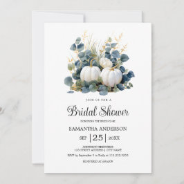 Fall i kärlek White Pumpkins Möhippa hösten Inbjudningar