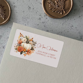 Fall i Kärlek Wildblomsterpatteretikett Adressetikett