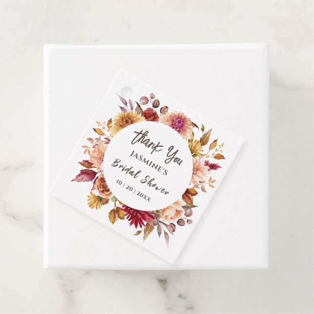 Fall i Möhippan Kärlek | Hösten Blommigt Gåvor Etiketter (På plats)