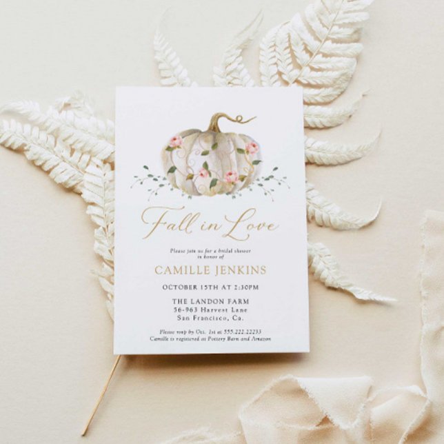 Fall i Möhippan Kärlek Inbjudningar (Skapare uppladdad)