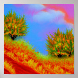 Fall i molnen Poster