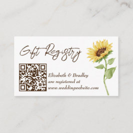 Fall i registret över gåvor för möhippa av solros  tilläggskort