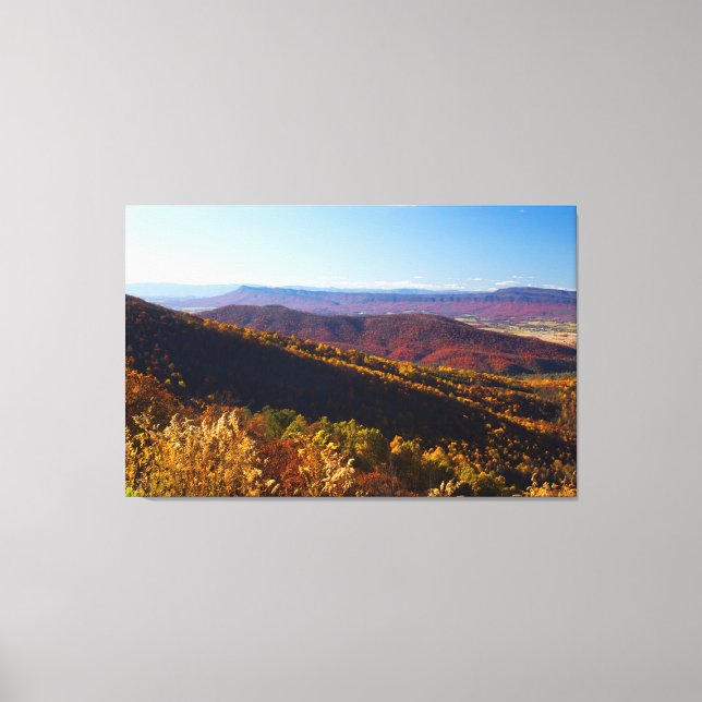 Fall i Shenandoah Valley, Virginia Canvastryck (Framsida)