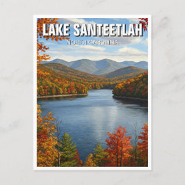 Fall i Sjö Santeetlah North Carolina Travel Vykort