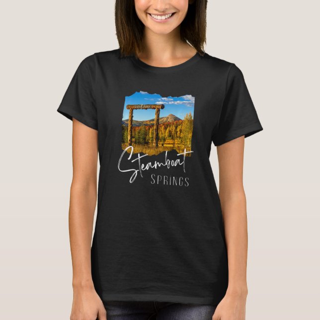Fall i Steamboat Vår Colorado T Shirt (Framsida)