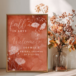 Fall i välkomstsignalen för Möhippa i Kärlek Poster