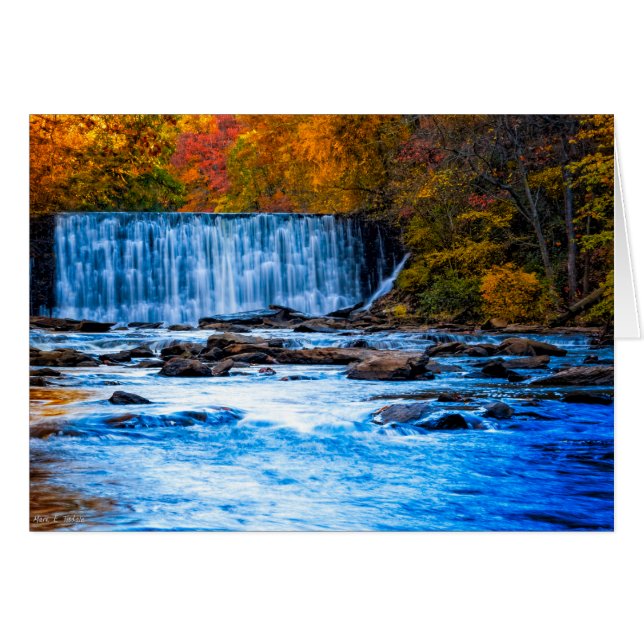 Fall in Bevalt Roswell Georgia Hälsningskort (Framsidan Horizontal)