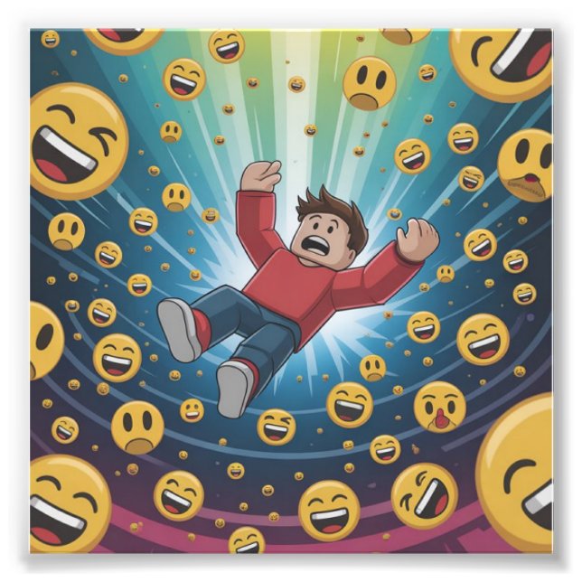 Fall in bubble  fototryck (Framsidan)