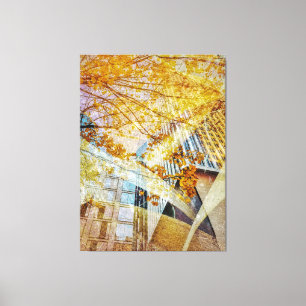 Fall in City Abstrakt Canvastryck