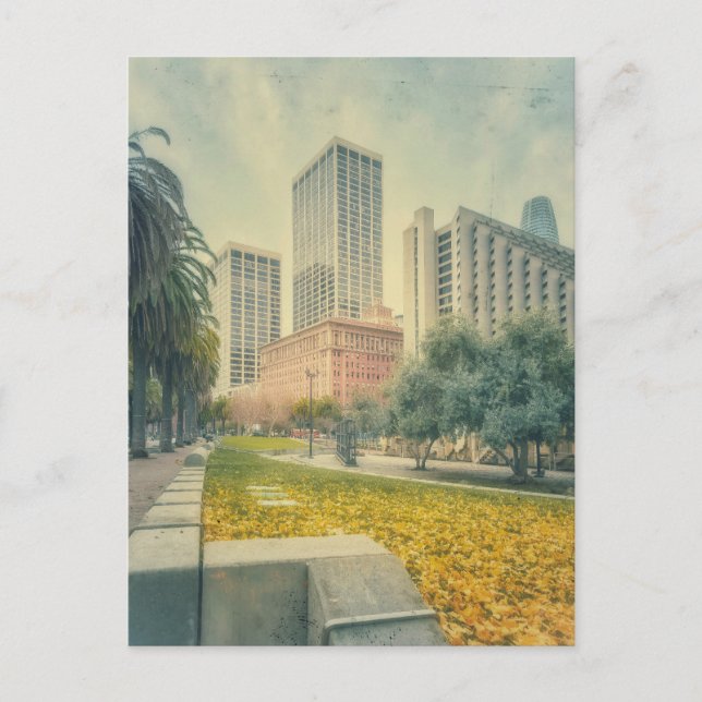 Fall in City Vykort (Framsida)