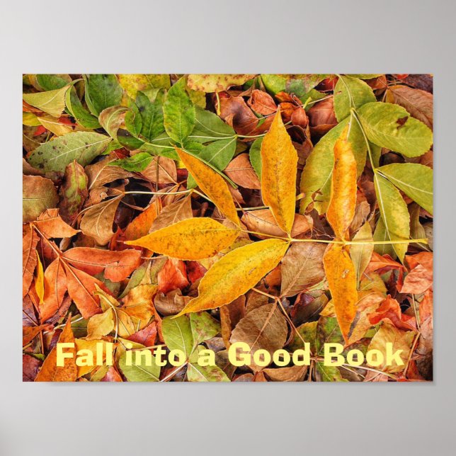 Fall in i en Bra Bok Literacy Poster (Framsidan)