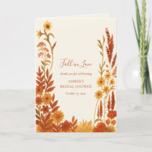 "Fall in Kärlek" Blommigt Möhippa Tack