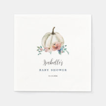 Fall in Kärlek Blommigt Pumpkin Baby Shower