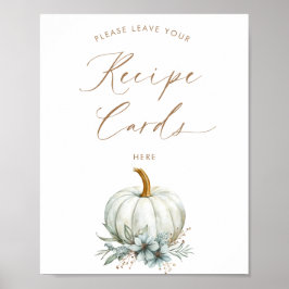 Fall in Kärlek Lämna ditt recept-kort Poster