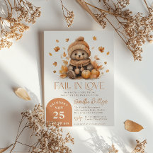 Fall in Kärlek Little Nalle Pumpkin Baby Shower