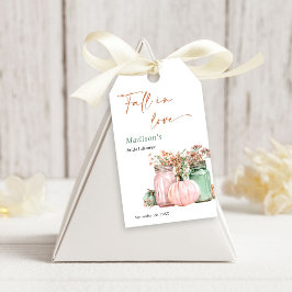 Fall in Kärlek Pumpkin Blommigt Burk Möhippa Presentetikett