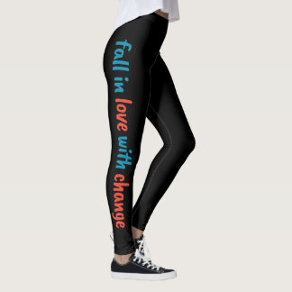 "Fall in Kärlek with Change" Leggings
