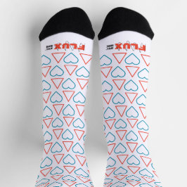 "Fall in Kärlek with Change" Patterned Crew Socks