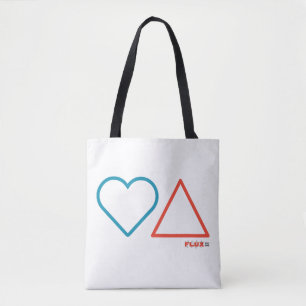 "Fall in Kärlek with Change" White Tote Bag Tygkasse