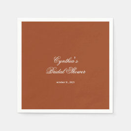 Fall in Love Autumn Floral Romance Bridal Shower Pappersservett