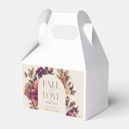 Fall in Love Autumn Wreath Arch Tan Baby Shower Presentaskar