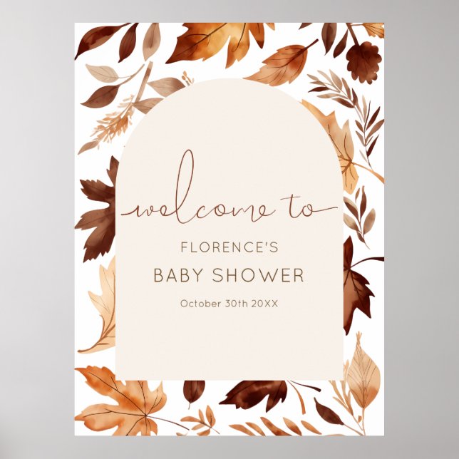 Fall In Love Baby Shower-fest  Poster (Framsidan)
