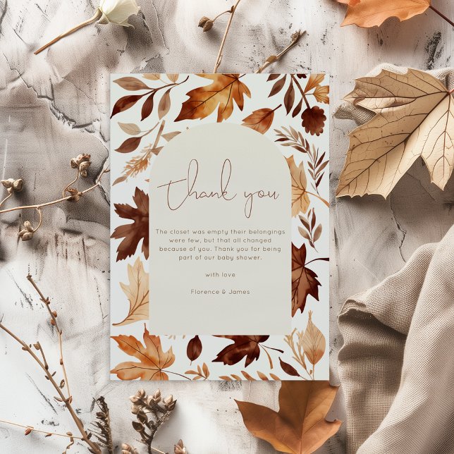 Fall In Love Baby Shower-fest  Tack Kort (Skapare uppladdad)