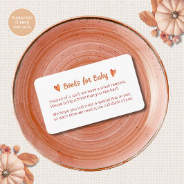 Fall in Love Baby Shower Inneslutande Kort Hjärtan