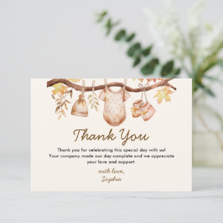 Fall in Love Baby Shower Tack Kort