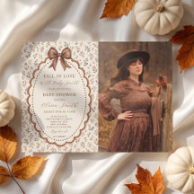 Fall In Love Blommig Baby Shower Foto