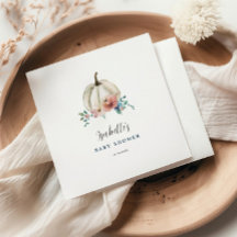Fall In Love Blommig Pumpa Baby Shower