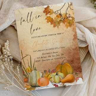 Fall in Love Bride-to-Be Party Inbjudningar