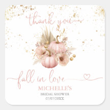 Fall in Love Bröllopsfest Tack Pumpa