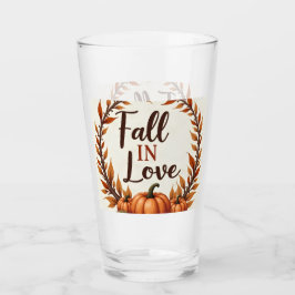 Fall In Love Bröllopsglas Tumbler Glaskopp