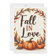 Fall In Love Bröllopsinbjudan