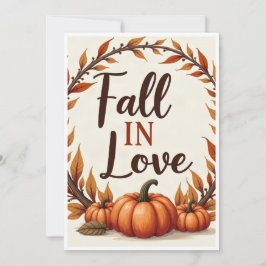 Fall In Love Bröllopsinbjudan Inbjudningar