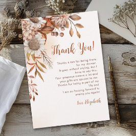 Fall in Love Fall Bridal Shower Tack Kort