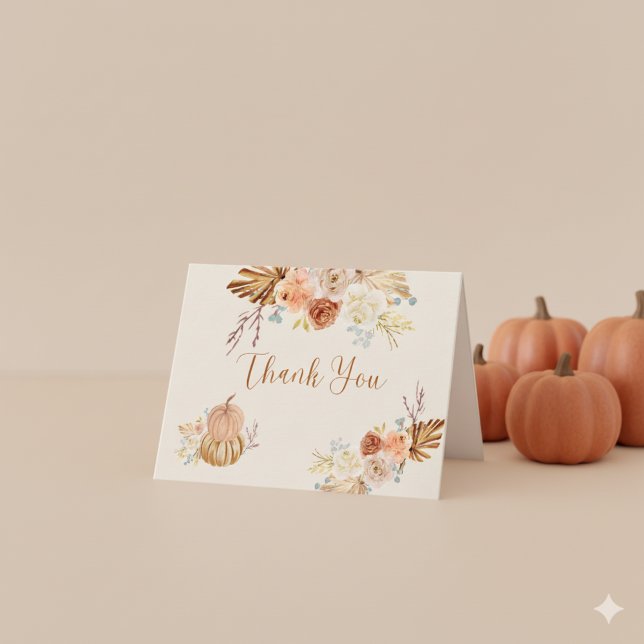 Fall In Love Rustic Elegant Bridal Shower Tack Kort (Skapare uppladdad)