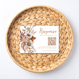 Fall In Love Rustic Höst Bröllop RSVP-kort OSA Kort