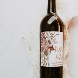 Fall In Love Rustic Höst Vinkrans Etikett