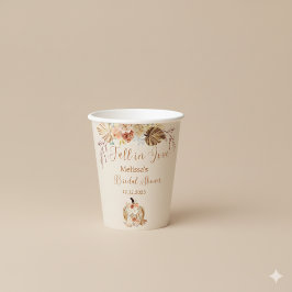 Fall In Love Rustic Terracotta Bridal Shower