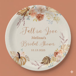 Fall In Love Rustic Terracotta Bridal Shower