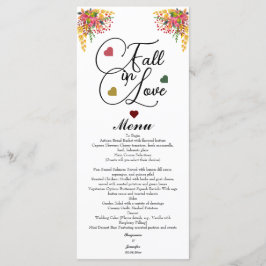 Fall in Love Script Bröllop Meny