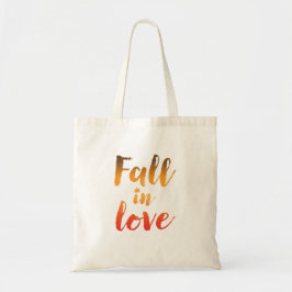 Fall in Love Tote Bag Tygkasse