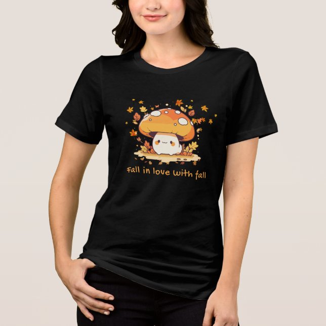 Fall In Love With Fall T Shirt (Framsida)