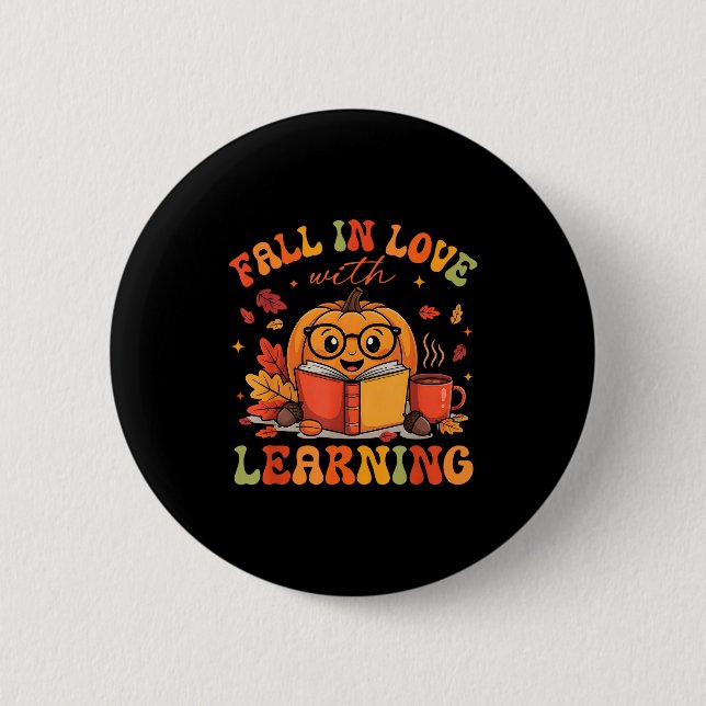 Fall In Love With Learning Autum Thanksgiving Teac Knapp (Framsida)